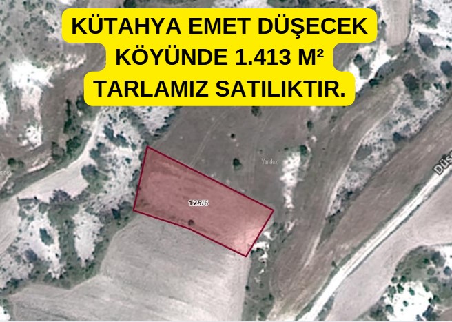 KÜTAHYA EMET DÜŞECEK KÖYÜNDE 1.413 M² TARLAMIZ SATILIKTIR. - KÜTAHYA EMET fotoğraf 6